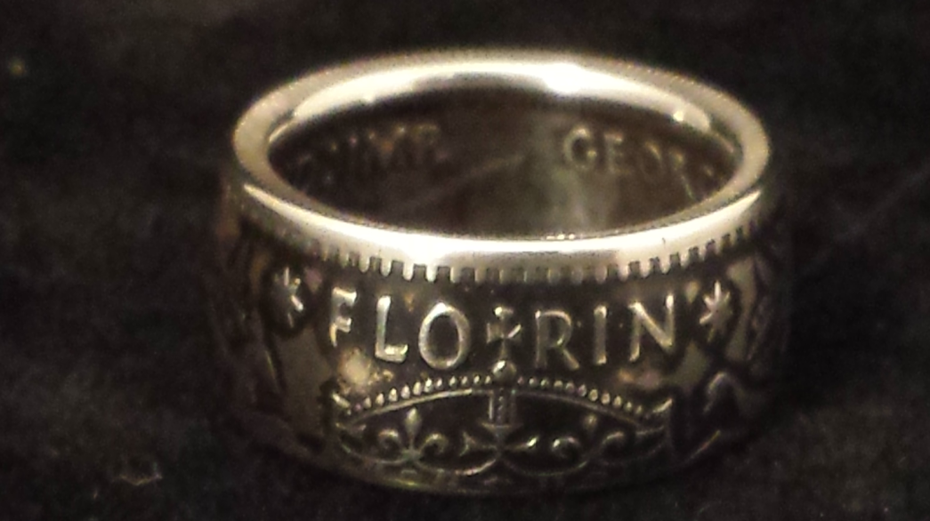 Australian Florin .925 Silver Coin Rings