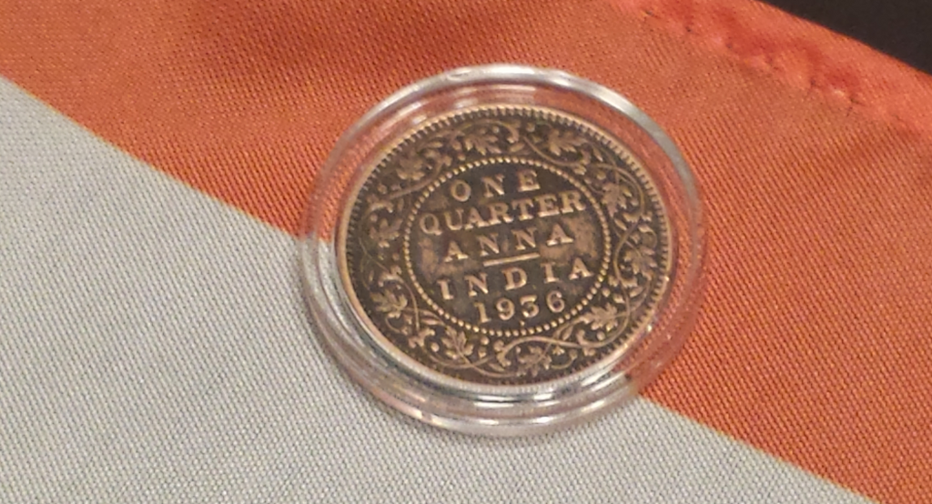 British India 1/4 Anna - "Victoria Queen" Bronze Coin Rings
