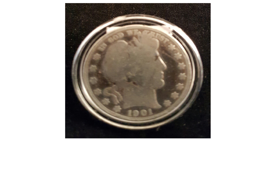 Barber Silver Half Dollar Coin Rings